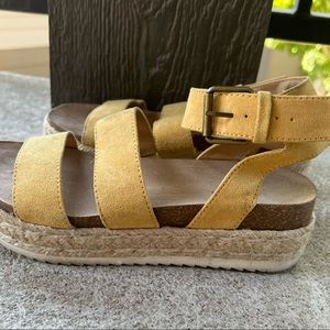 Suede Platform Sandals